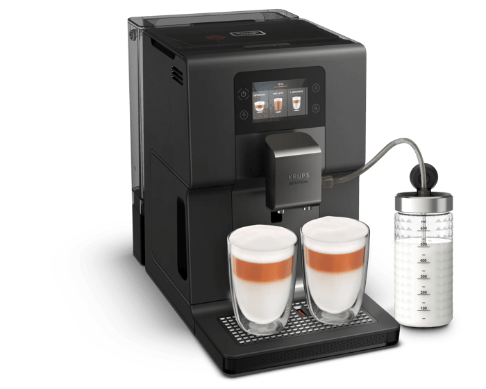 Moulinex Intuition Preference +, Cafetera Superautomática, Pantalla táctil, 15 recetas automáticas, Jarra de leche Tecnología Milk Advance