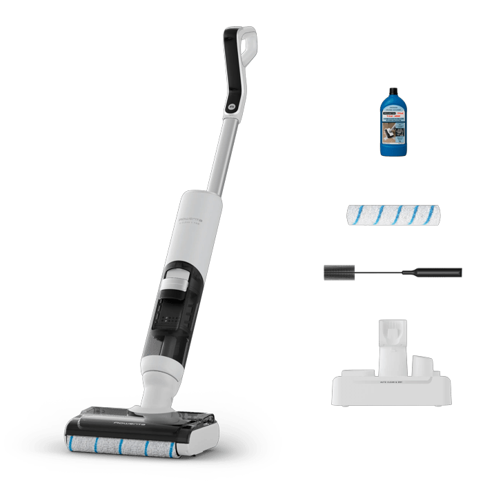 Rowenta X-Clean 5 Pro de Rowenta, Fregona Eléctrica Sin Cable, 2 en 1, Modo De Detección Automática, Limpieza En Profundidad, Mantenimiento Sencillo