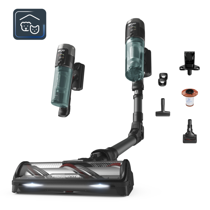 Rowenta X-Force Flex 12.60 Neo de Rowenta, Aspiradora Escoba Sin Cable, Modelo Surface, Potencia de Limpieza Profunda