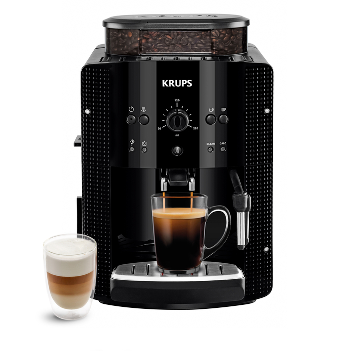 Krups Essential  Krups  Machine à café à grains  Interface boutons  Buse vapeur pour Cappuccino Machine espresso entièrement automatique Krups Essential Expresso EA8108