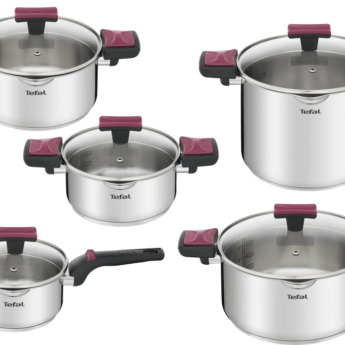 Комплект съдове за готвене Tefal Cook & Clip G723SA74