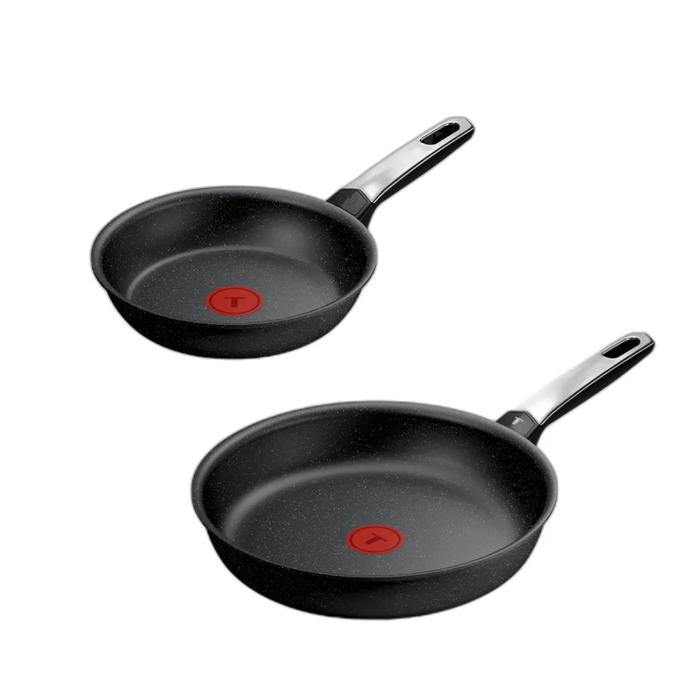 Tefal Expertise+ Set 2 Sartenes 20/26 cm, Revestimiento antiadherente, Compatible con inducción