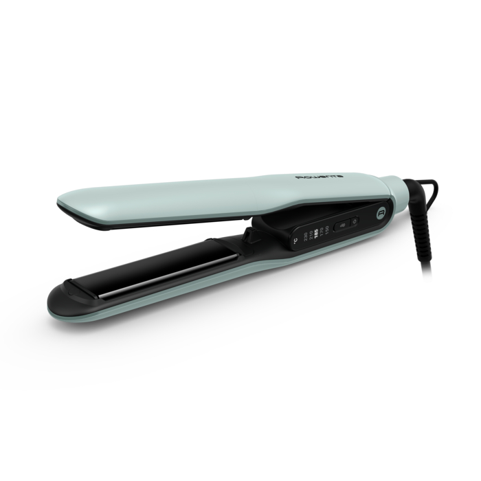 Rowenta Thermoglide de Rowenta, Plancha de pelo, Tecnología Iónica, Revestimiento de Titanio, 170 a 230°C
