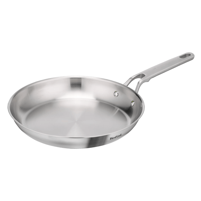 Tefal Extreme Sartén 28 cm, Acero inoxidable premium, Sin revestimiento, Garantía 10 años, Compatible con inducción