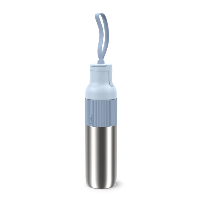 Tefal BeYou, Botella de hidratación, Tapa abatible, 0,7 L, Reutilizable, 100 % hermética, Apta lavavajillas, Azul