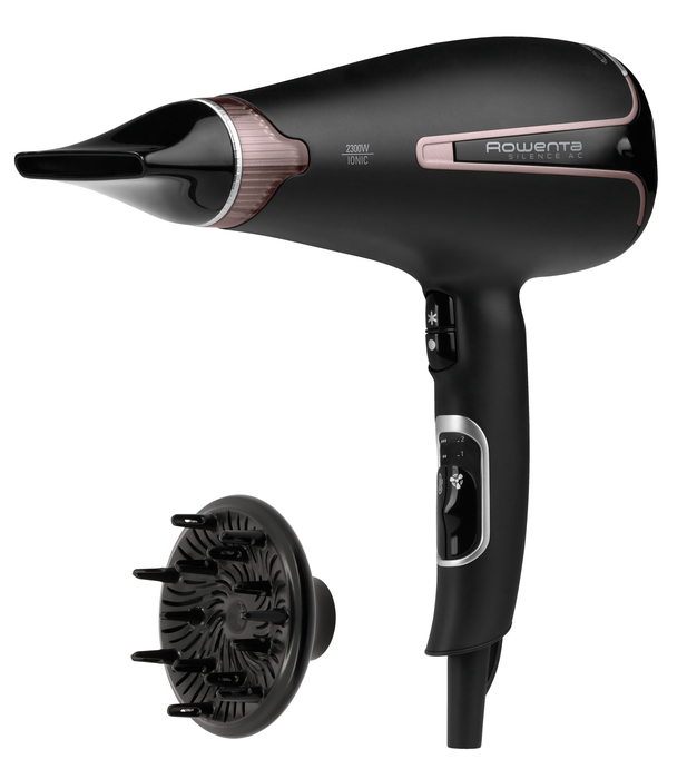 Rowenta Silence AC, Secador de pelo, Tecnología silenciosa, Hydra protect